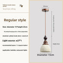 Axyaa Yellow Cave Stone Bedroom Small Chandelier Retro Solid Wood Lighting