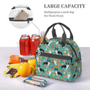 Axyaa Corgi Dogs Thermal Lunch Bag Insulated Tote with Shoulder Strap