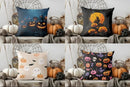 Axyaa Halloween Glow Jack-O'-Lanterns Pillow Cover: Sofa, Bedroom, Car Décor