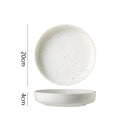 Axyaa Ceramic Tableware Collection: Kiln Changes Salad Dessert Plates Pasta Soup Molecular Dish