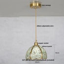Axyaa Crystal Pendant Light: Luxury LED Copper Ceiling Lamp for Home Decor & Lighting