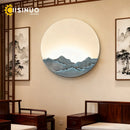 Axyaa Moon Led Wall Lamp - Modern Bedroom Decor - Iron Art Wall Light