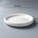 Axyaa Ceramic Western Steak Plate: Stylish Dinner Plate for Home, Kitchen, Desserts, Fruits.