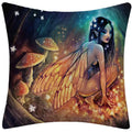 Axyaa Flower Elf Linen Cushion Cover 45*45cm