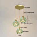 Axyaa Glass LED Pendant Lights Modern Hanging Lamp for Home Decor