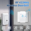 Axyaa Wireless Doorbell Chime: Waterproof 100M Range, 38 Ringtones, Easy Install