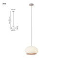 Axyaa White Knit Fabric Cocoon Table Lamp - Wabi-sabi Style Home Decor
