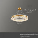 Axyaa Luxury Gold/Silver Rings LED Pendant Light - Modern Interior Hanging Ceiling Lamp