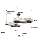 Axyaa Marble Black Gold Chrome Chandelier Pendant Light for Living Room