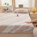 Axyaa 2025 Warm Fleece Fitted Sheet Set, Cozy Mattress Cover & Pillowcase, 3D Flower Design