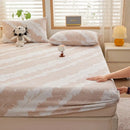 Axyaa 2025 Warm Fleece Fitted Sheet Set with 3D Flower Design