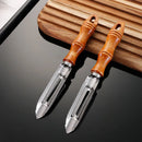 Axyaa Stainless Steel Wooden Handle Peeler & Grater Combo