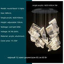 Axyaa Acrylic Leaf LED Chandelier Dimmable Light for Luxury Living Room Home Decor