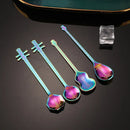 Axyaa Guitar Spoon: Stainless Steel Music Bar Dessert Stirring Gift