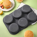 Axyaa Silicone Hamburger Mold - High-Temperature Resistant Baking Tool & Bread Mold