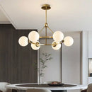 Axyaa Nordic Glass Chandelier Modern Lighting Fixture for Home Decor