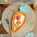 Axyaa Ceramic Carrot-Shaped Salad Bowl Soup Bowl for Family Snacks and Fruit