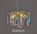 Axyaa Colorful Crystal Chandelier: Modern Luxury Italian Style Nordic Art Lamp