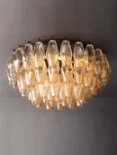 Axyaa Glass LED Ceiling Light Plafonnier Lustre Luxury Home Decor Bedroom Lighting