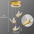 Axyaa Butterfly Acrylic LED Chandelier for Bedroom, Home Décor - Pendant Ceiling Light