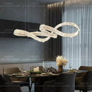 Axyaa Crystal Chandelier - Luxury Living Room Dining Ceiling Light
