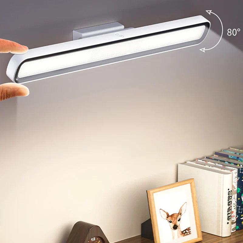 Axya LED Desk Lamp: Rechargeable & Dimmable Night Light