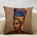 Axyaa African Lady Sofa Pillow Cover: Stylish Decor for Bedroom, Hotel, Cafe