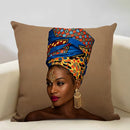 Axyaa African Lady Sofa Pillow Cover: Stylish Decor for Bedroom, Hotel, Cafe
