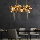 Axyaa Glass Shades LED Pendant Lights for Luxury Indoor Dining Table Decor