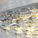Axyaa Crystal Ceiling Lamp: High-end Modern Square Living Room Bedroom Light