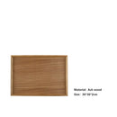 Axyaa Natural Walnut Wooden Serving Tray with Beech Handle