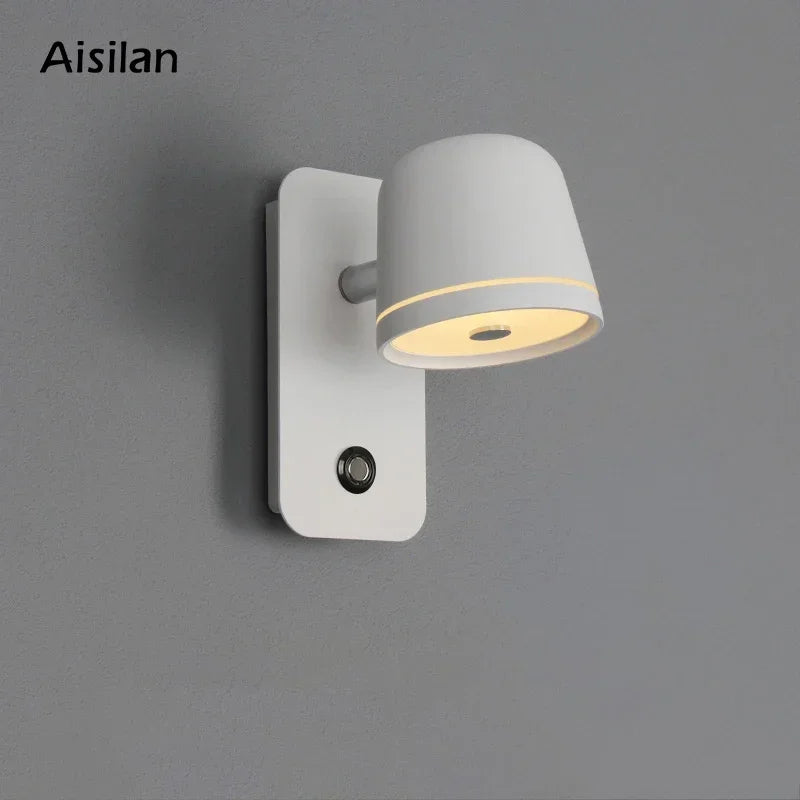 Axyaa Dimmable LED Wall Sconce with 3-CCT Rotation, On/Off Switch & Adjustable Brightness