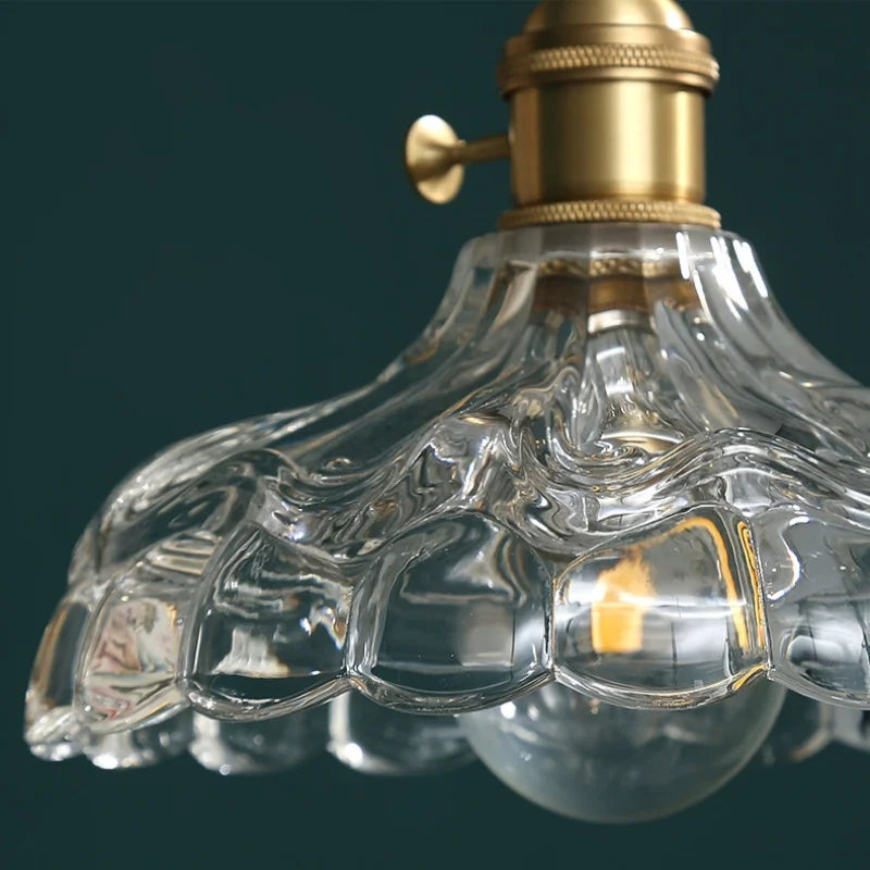 Axyaa Nordic LED Pendant Lamp Glass Hanging Light Fixtures for Home Decor