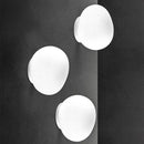 Axyaa White Glass Ball Wall Sconce LED Lamp for Living Room Bedroom