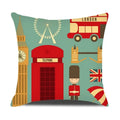 Axyaa London Guard Street Scene Cushion Cover - Cute Cartoon Design