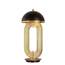 Axyaa Mushroom Shape Desk Lamp LED Table Light Luxury Antique Style Home Decor