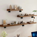 Axyaa Heavy Duty Cast Iron Floating Shelf Brackets 4MM - Kitchen Bathroom Organizers