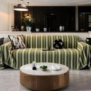 Axyaa Solid Gray Chenille Sofa Cover - Modern Minimalist Luxe Design