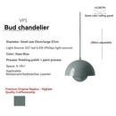 Axyaa Flower Bud Pendant Light: Nordic Design for Bedroom, Bar, or Restaurant