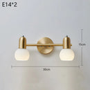 Axyaa Nordic Mirror Headlight Vanity Wall Lamp with Copper Led Lighting