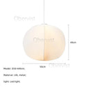 Axyaa Silk Wabi Sabi Pendant Lamps: Nordic Japanese Style for Kitchen Living Room Staircase