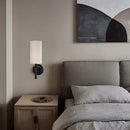 Axyaa Retro Copper Wall Light with Fabric Shade for Luxury Living Room