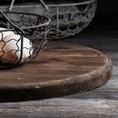 Axya Retro Log Round Chopping Board - Home Decor, Photography Props & Cutting Board Holder