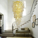 Axyaa Crystal Chandelier Set for Living & Dining Rooms with Grand Staircase Accents