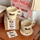 Cute Dachshund Ceramic Mug Set by Axyaa - Creative Gift for Dog Lovers