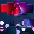 Axyaa Canvas Poster Painting Technology Gradient Wallpaper Home Decor Artwork