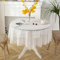 Axyaa White Lace Tablecloth for Wedding Decor and Events
