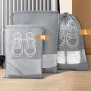Axyaa Shoe Storage Bag Closet Organizer Non-Woven Portable Waterproof Hanging Bag