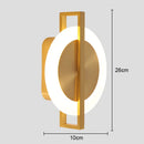 Axyaa Copper Luxe LED Wall Lamp for Aisle, Porch, Corridor, Cloakroom - Home Lighting