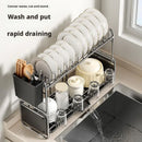 Axyaa Kitchen Draining Rack for Dishes, Bowls, Cups, and Chopsticks